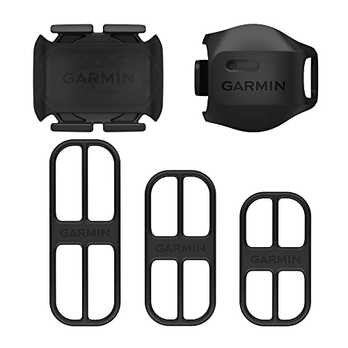 Garmin Geschwindigkeitssensor 2 & Trittfrequenzsensor 2 - Messung und Speicherung von Geschwindigkeit, Trittfrequenz, Distanz via ANT+ oder Bluetooth LE. Montage an Radnabe, Schwarz, ‎Einheitsgröße