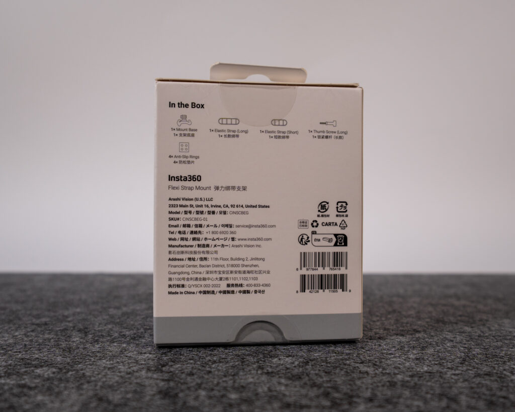 Insta360 Flexi Strap Mount in Aktion